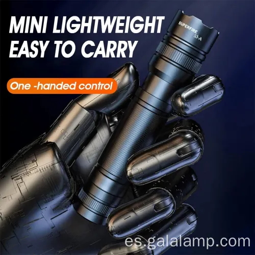 Ligera impermeable LED Carga USB portátil